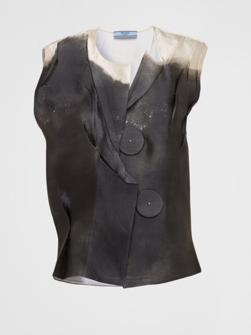 Prada Runway Asymmetrical lead top